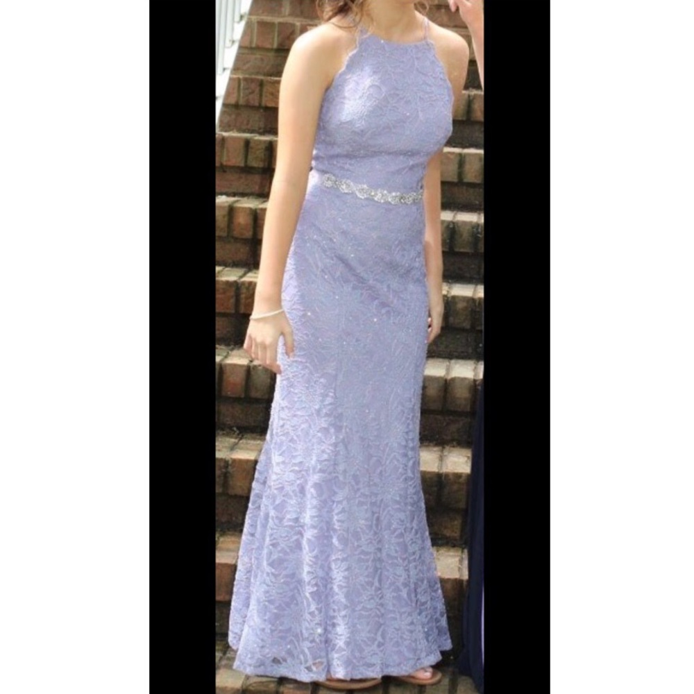 Purple formal dress